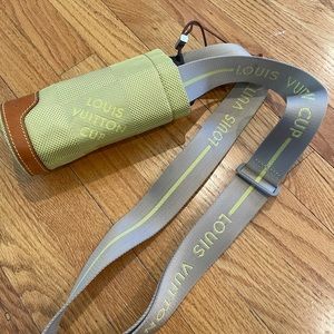 Louis Vuitton Damier Geant green water bottle bag
